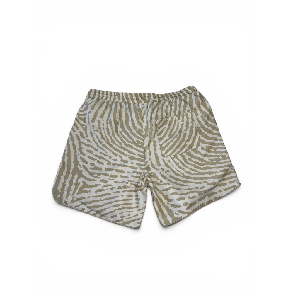 No Boundaries Men's Swim Trunks M 32-34 Tan Zebra Print Board Shorts Lined - Picture 2 of 9